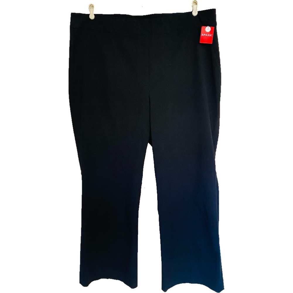 SPANX Polished Kick Flare Black Shaping Crop Pants Size 2X Tall NWT